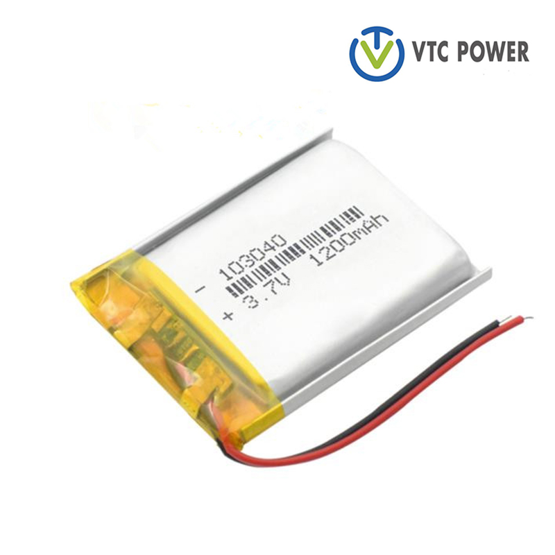 Baterai Polimer Lithium Ion 103040 1200MAh 3.7V untuk Pemutar MP3 Navigator Speacker Power Bank DVD GPS VR DVR MP4 MP5