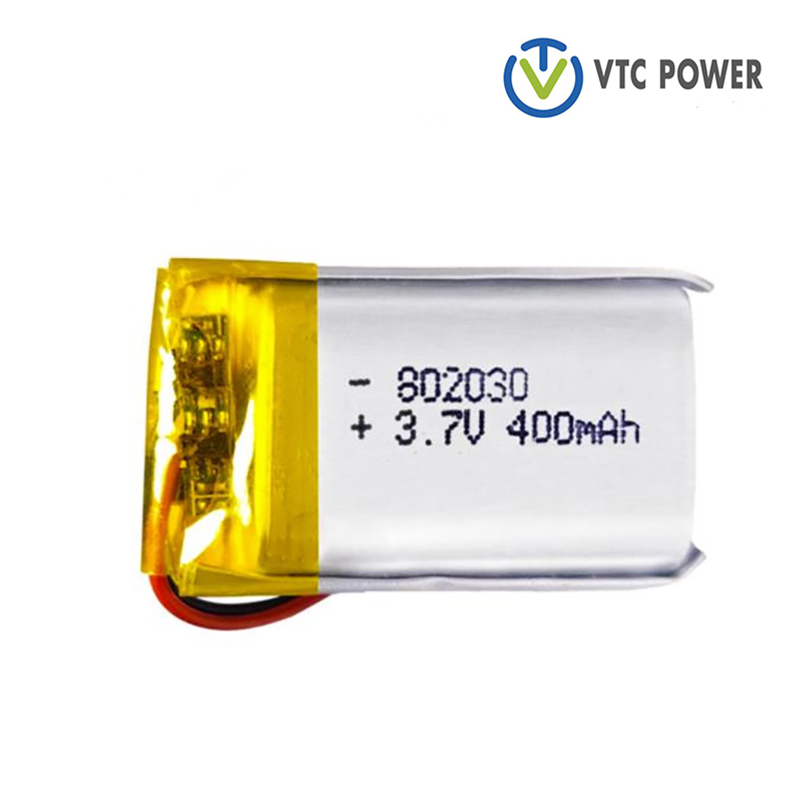802030 400mAh 3.7V Baterai Isi Ulang Lipo Untuk Jam Tangan Pintar